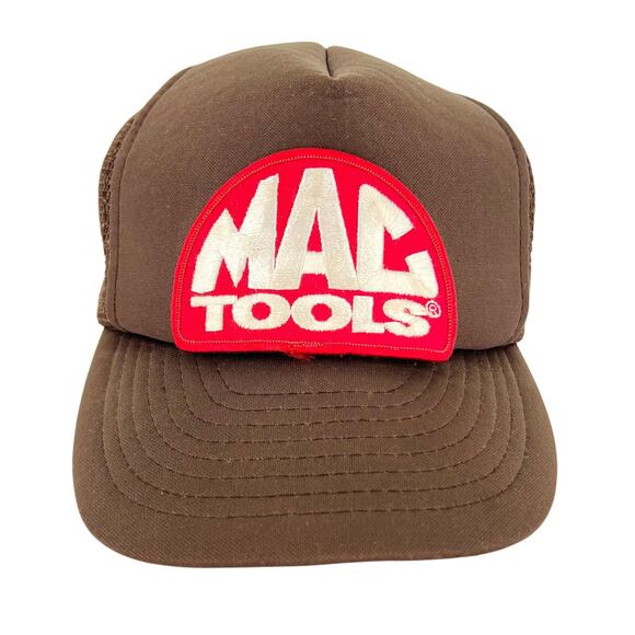 Vintage Other - 80s Mac Tools brown trucker hat 1980s vintage